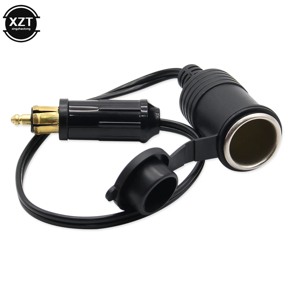 DC 12V 24V EU-Stecker Ladegerät Steckdose Steckdose in Auto Zigaretten  anzünder Adapter Stromkabel Kabel für BMW Din Hella Motorrad konvertieren -  AliExpress