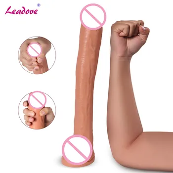 

40cm Huge Real Skin Feel PVC Soft Dildo Suction Cup Realistic Penis Big Dick Sex Toys For Woman Products Dong SQ-WBC10043