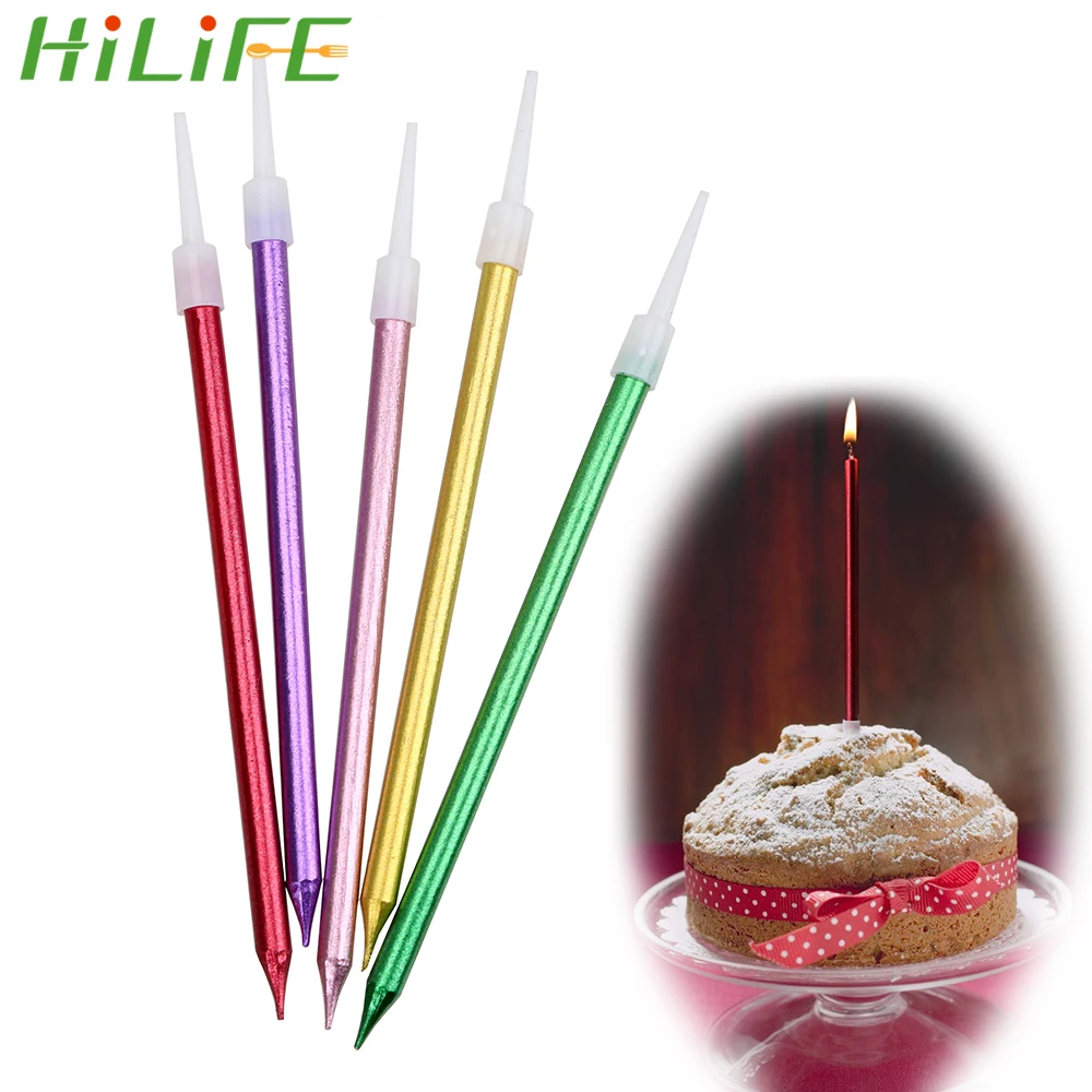 HILIFE 6 шт./компл. Детские принадлежности для дня рождения карандаш торта свечи