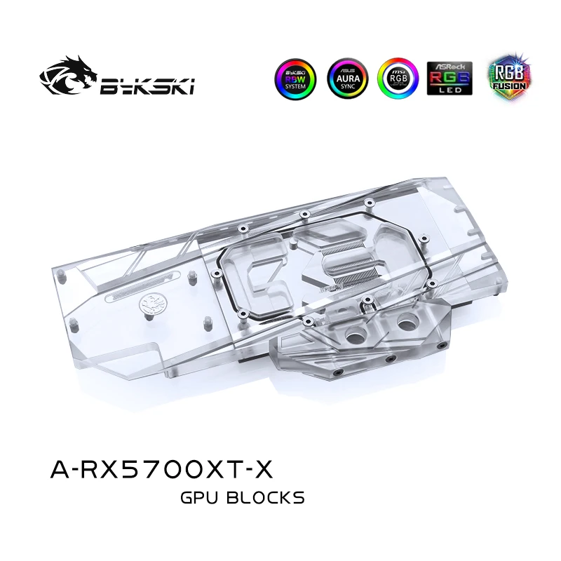 Блок водяного охлаждения Bykski подходит для всех общественных AMD Radeon RX 5700 XT/5700