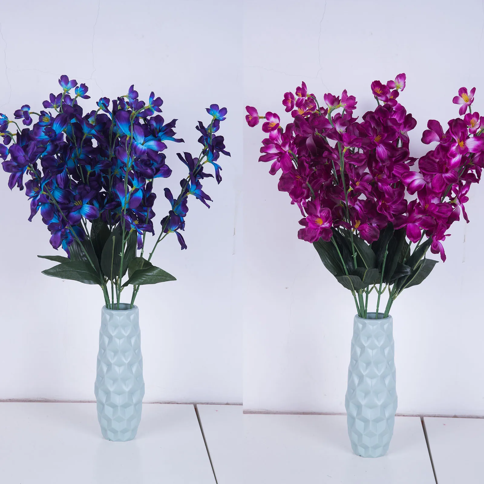 

5PCS Artificial Delphinium Flowers with Full Blooming Artificial Antirrhinum Snapdragon Silk Flowers Wedding Home Decor