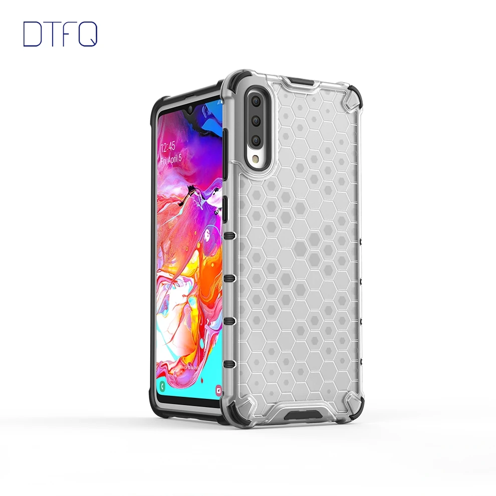 

DTFQ For Samsung Galaxy A10 20 30 Hard Plastic + Soft TPU Hybrid Armor Case Shockproof Rugged Cover for Samsung A70 A50 A40