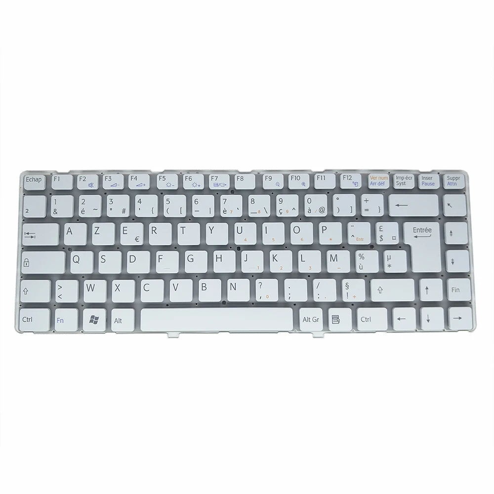 AZERTY ноутбуки Сменные клавиатуры для Sony VAIO VGN NW NW180 NW220 NW235 FR французская белая