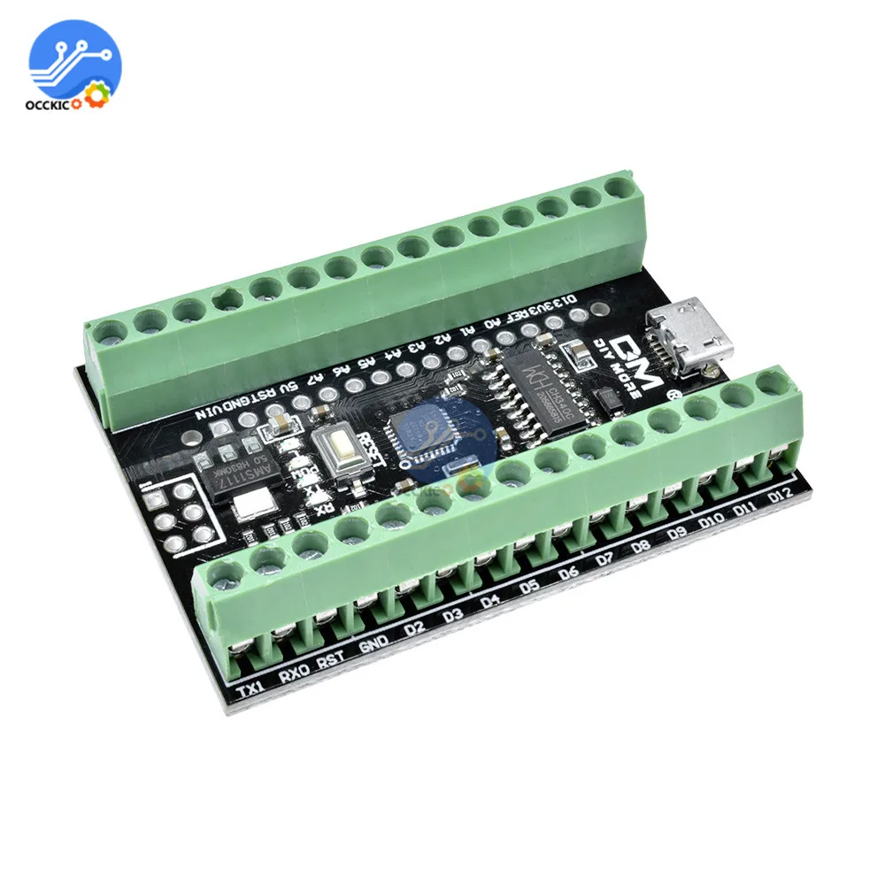 CH340 2 в 1 USB драйвер терминал адаптер Atmega328P Nano 3 0 V3.0 микроконтроллер модуль для Arduino