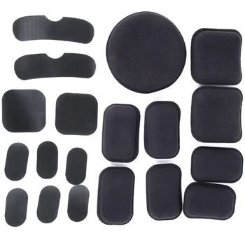 

19 Pcs Protective Magic Sticker Helmet Pads Set Cushion Soft DIY Outdoor Sports Easy Install Half Covered Decorative EVA Foam