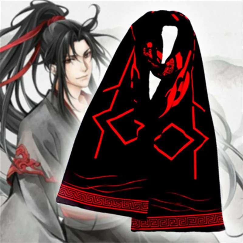 Аниме Mo Dao Zu Shi Grandmaster of Demonic культивирование шарф Lan Wangji Wei Wuxian длинный шарф костюмы для косплея подарок
