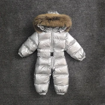 

Newborn Winter Rompers Snowsuit Baby Boy Girl Down Jacket 90% White Duck Down Outdoor Clothes Infant Thicken Warm Jumpsuit