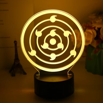 

Japanese Anime Naruto Rinnegan Sharingan Cool Kids Night Light Led Color Changing Touch Sensor Light Bedroom Table Lamp Gift