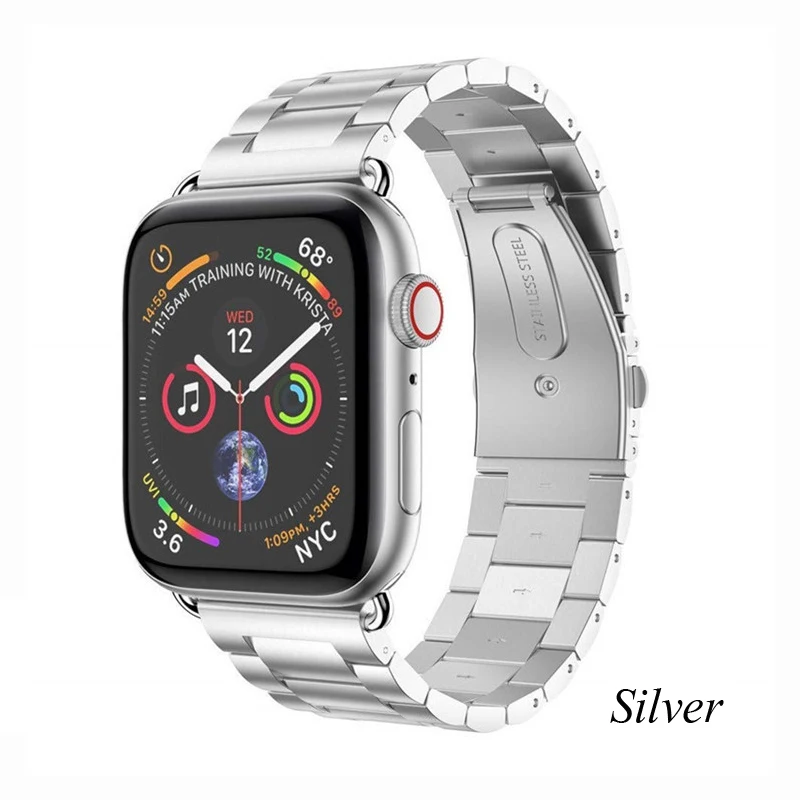Ремешок для apple watch 44 мм 40 мм iwatch 42 мм 38 мм браслет из нержавеющей стали gen.6 высокое качество apple watch 4 5 3 2