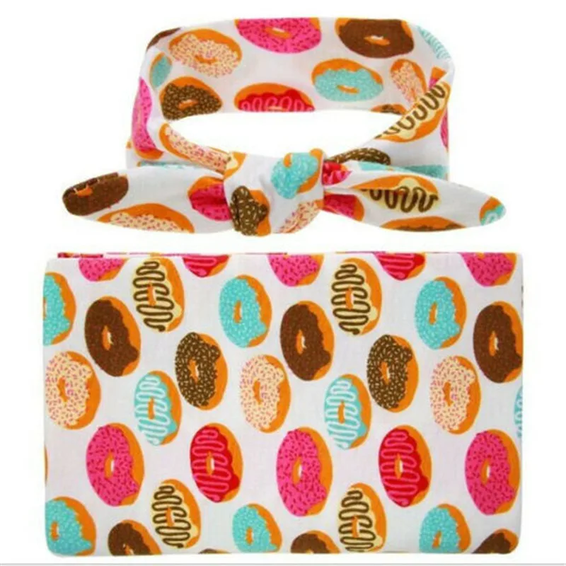 Donut Одеяло для новорожденного постельные принадлежности одеяло обертывание Пеленальное Одеяло; Банное полотенце - Цвет: Donut