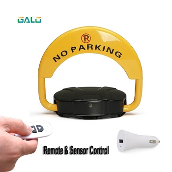 With automatic sensor with 2 remote folding safety parking lock barrier guard column with lock and bolt 1