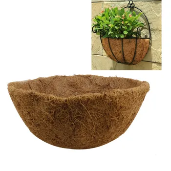 

Garden Supplies Non-slip Mat For Planters Plant Mat Coconut fiber Roll Natural Coconut Fiber Hanging Flower Pot Basket Liner new