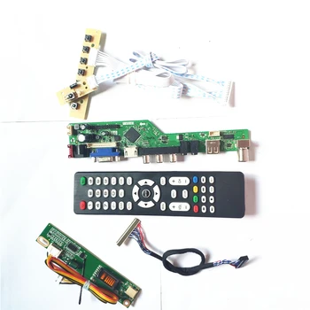 

For N150X3-L01/L03/L05 1CCFL 30Pin LVDS VGA HDMI AV USB RF Remote+Inverter+keyboard LCD display panel T.V56 controller board Kit