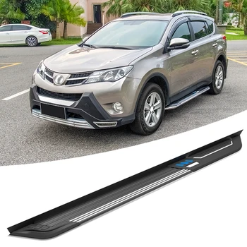 

2 Pcs Fit for Toyota- RAV4 RAV 4 2016 2017 2018 Fixed Aluminium Running Boards Side Step Nerf Bar Platform Protector