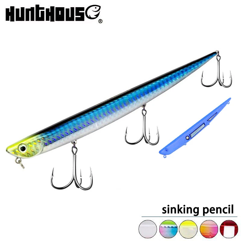 Hunthouse シンキングペンシルベイruf Manic Fishスティックベイト釣りルアーロングキャスティング海水99mm 18 5g 155mm 31g シーバスシーバスブルーフィッシュハードベイトルアーlw507 Fishing Lures Aliexpress