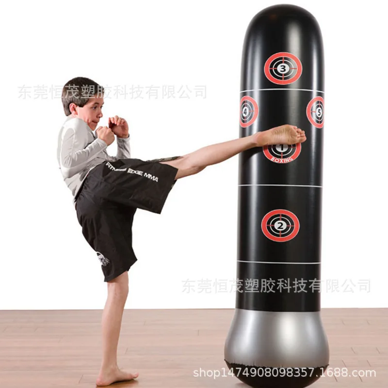 

Environmentally Friendly PVC 150cm Inflatable Vertical Type Boxing Column Blowing Tumbler Combat Column Processing Customizable