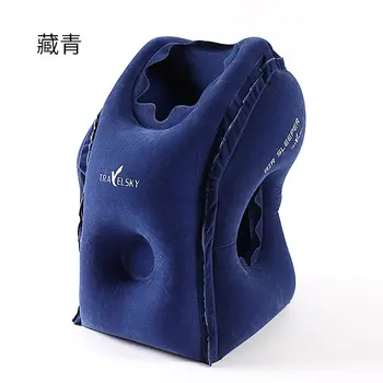 

Upgraded Inflatable Air Cushion Travel Pillow Headrest Chin Support Cushions for Airplane Plane Car Office Rest Neck Nap Pillows