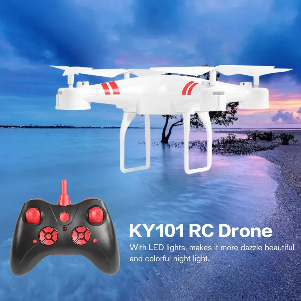 KY101 2,4G Радиоуправляемый Дрон высота удерживает Безголовый режим 3D флип один ключ Взлет/посадка RC вертолет летательный аппарат-стандартная версия