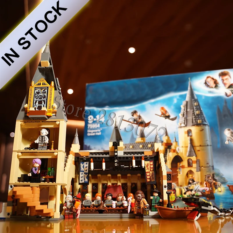 11007 Potter Magic World Movies Series H gwarts Great Hall 878 шт. модели строительных блоков Кирпичи совместимые 75954 16052