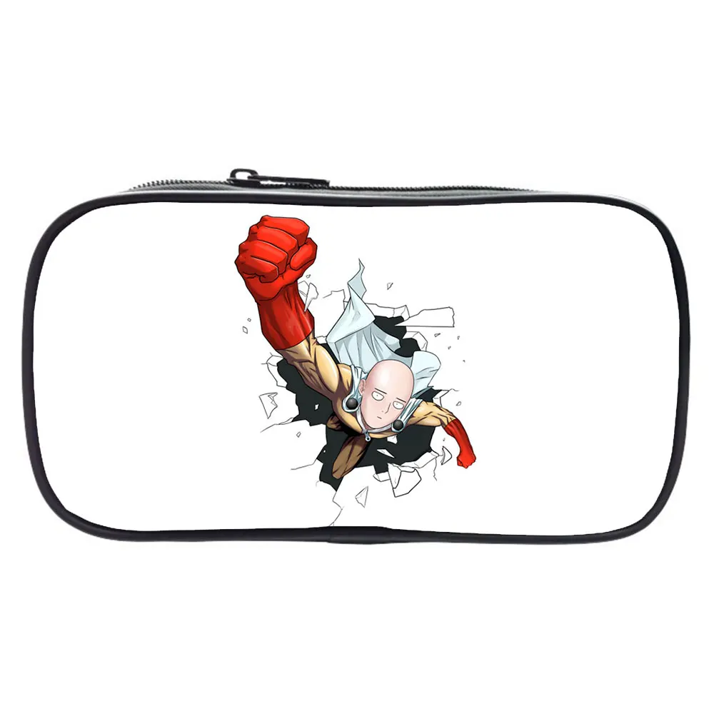 

One Punch Man Pencil Case Anime Saitama Stationer Storage Pen Bag Students Kids Pencil Box Cute Boys Girls School Supplies Gifts