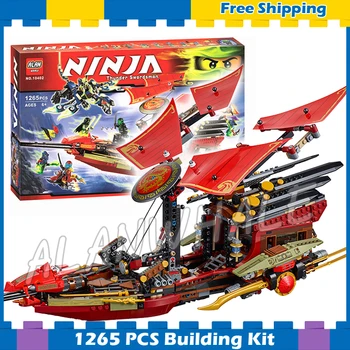 

1265pcs Ninja Final Flight of Destiny's Bounty Morro's Ghost Dragon 10402 Model Building Blocks Toy Biricks Compatible