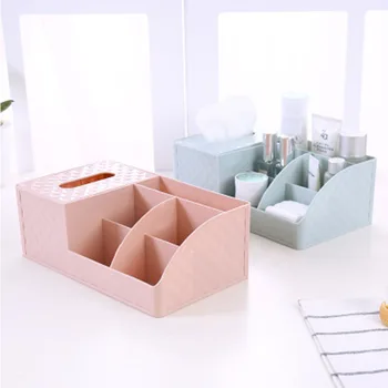 

Multifunction Plastic Storage Boxes Home Living Room Bedroom Desktop Sundries Storage Boxes Makeup Organizer Comostic Box