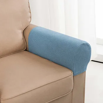 

1 Pair Armrest Covers Stretch Set Chair Sofa Arm Protectors Couch Cover Removable