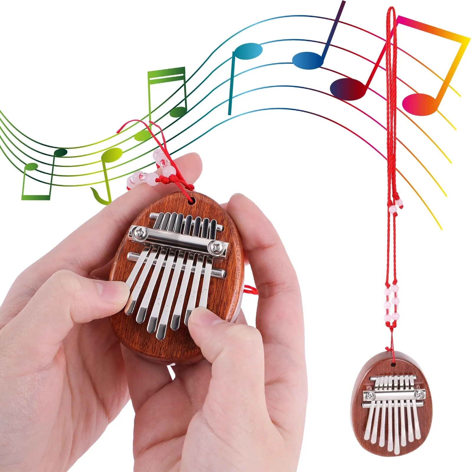 8 Key Mini Kalimba exquisite Finger Thumb Piano Marimba Musical