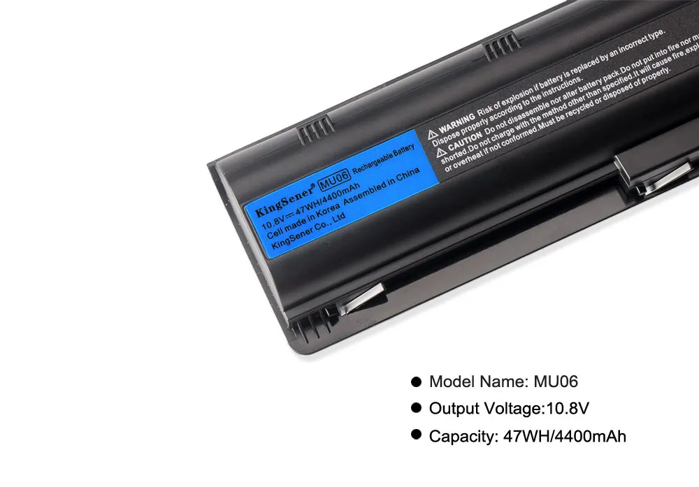 Kingsener Coréia Célula Nova Mu06 Bateria para hp 430 431 435 630 631 635 636 650 655 Cq32 Cq62 G32 G42 G72 G56 G62 g7 Dm4 593553001 - Imagem 5