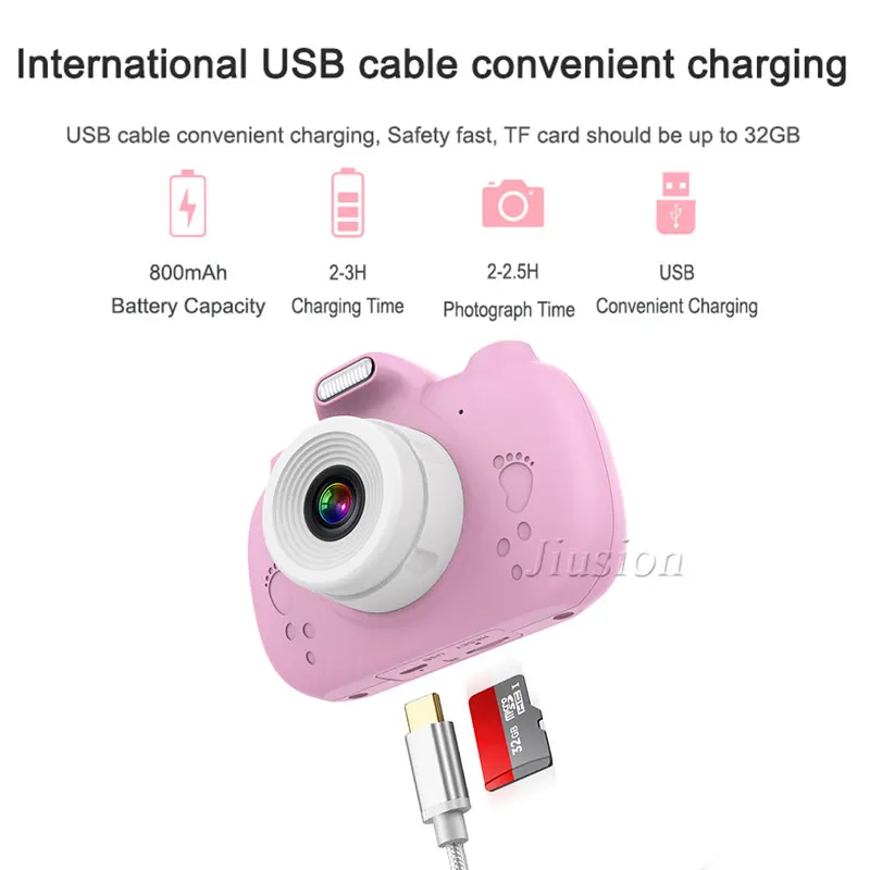Детская камера 3 0 ''сенсорный экран двойной объектив Wi Fi передача HD 1080P