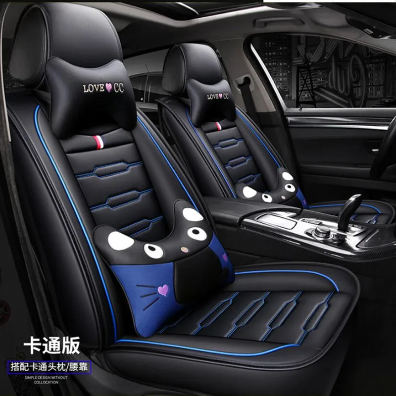 

High Quality PU Leather car seat cover For Chevrolet Aveo T200 / T250 For Polo Mk5 6R ( Front + Rear ) 5-seat Seat cushion