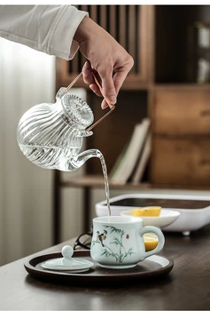 

Large Capacity Mug Ceramic Portable Tea Coffee Reusable White Mug Print Porcelain Tasse A Cafe Travel Cup Cover Drinkware KK60MK