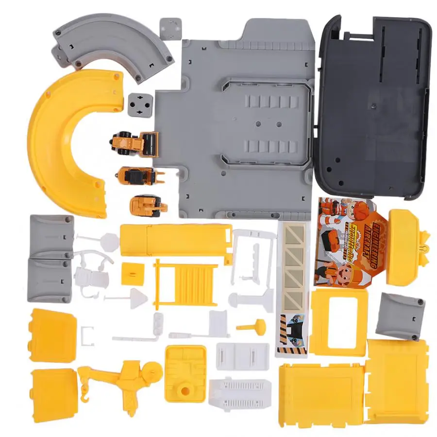 

Hot DIY Engineering Car Models Parking Lot Multilayer Rail Car DIY Educational Rail Car Toy Tracks Car Toys Gift Kids