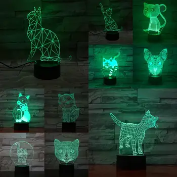 Cartoon Kat 3D Nachtlampje Led Usb Illusion Lamp Multicolor Touch Remote Luminaria Lampara Home Decor Kids Presenteert Drop Shipping Cartoon Kat 3D Nachtlampje Led Usb Illusion Lamp Multicolor Touch Remote Luminaria Lampara Home Decor Kids Presenteert Drop Shipping