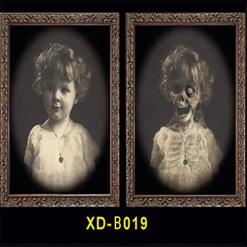 Changeable 3D Ghost Photos Frame Halloween Decoration Spooky Bachelorette Party Supplies Craft Supplies Halloween Props