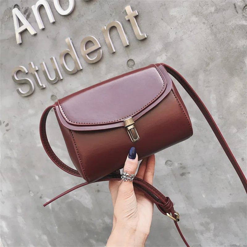 

A Generation of Fat Shoulder Bag Women's 2019 New Style WOMEN'S Fashion Handbag Retro Pu Square Sling Bag Korean-style Versatile