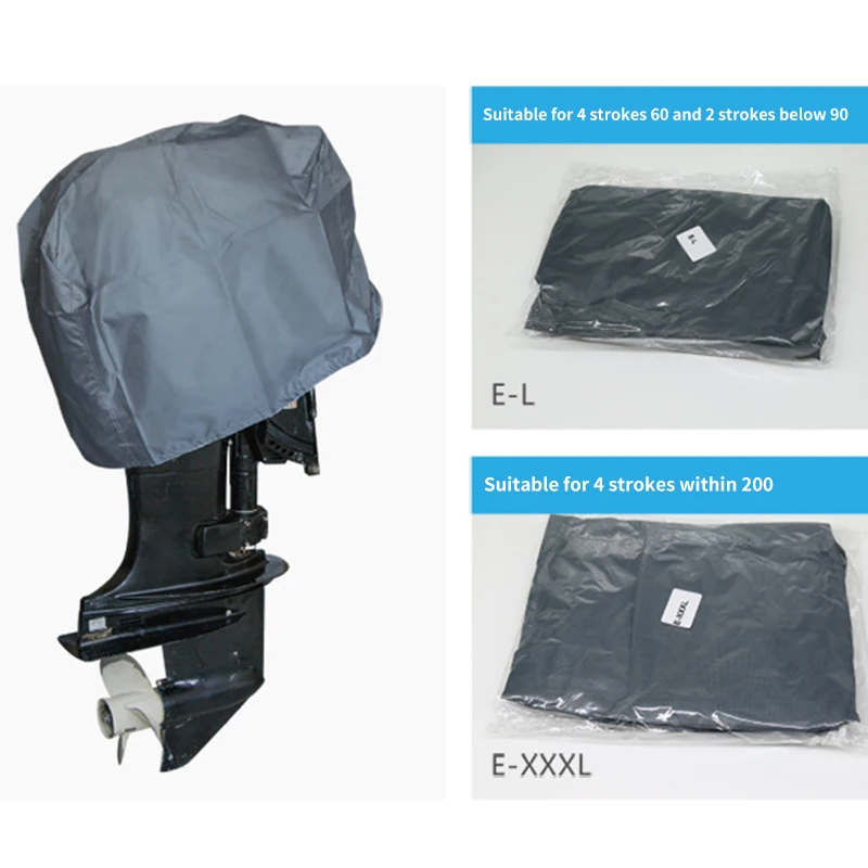 Waterproof Folding Boat Outboard Motor Cover Engine Protector Engine Waterproof Oxford Cover