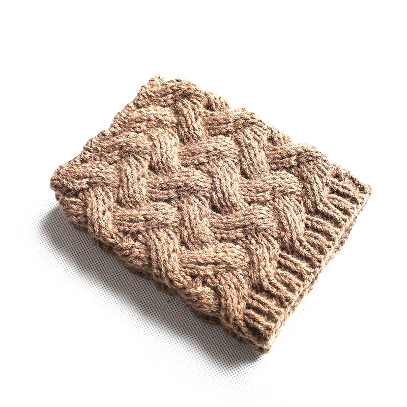Khaki Amazing Women Winter Knitting Leg Warmers Boot Cover Keep Warm Socks Solid Color - Color: Khaki