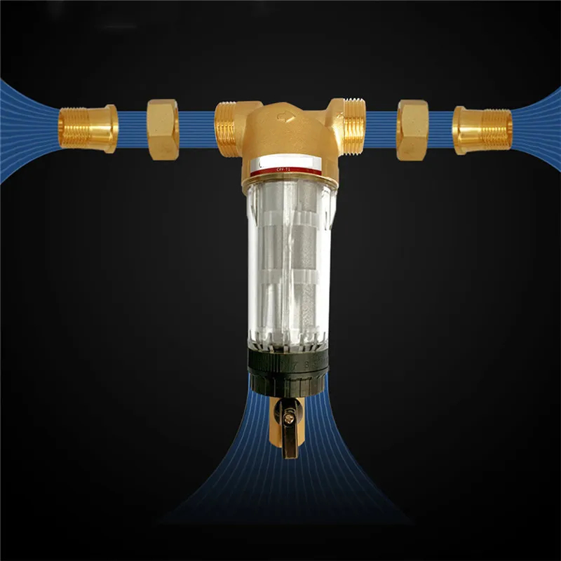  Xiaomi Eco-chain Chanex Water Filter Original Pure Brass Pre-flow Machine Reusable Sediment Water F