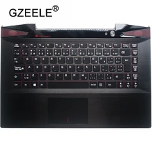 GZEELE арабский AR для lenovo IdeaPad Y40-70 Y40-70AM Y40-70AT Y40-70AT-IFI и Упор для рук верхний чехол клавиатура ободок с тачпадом I