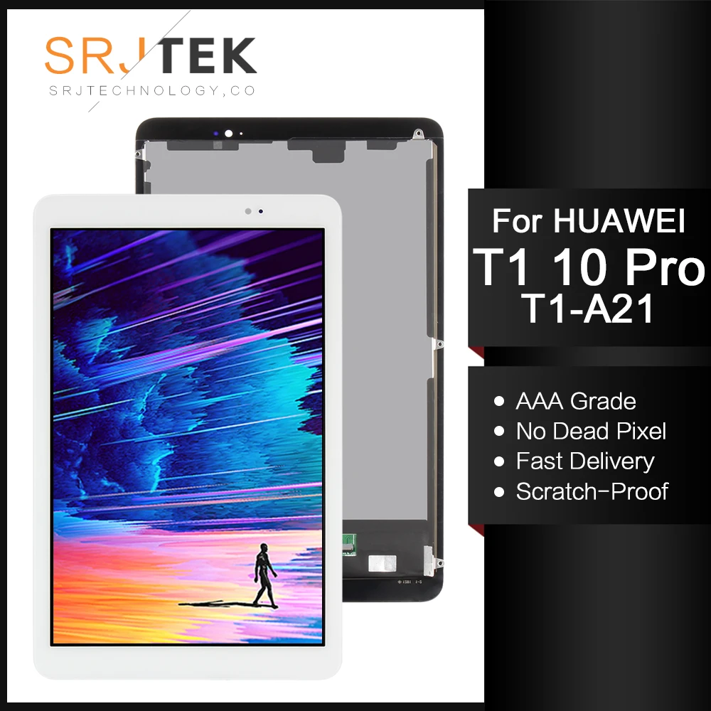 SRJTEK 10.1" For Huawei Mediapad T1 10 Pro LTE Touch Screen T1-A21L LCD Display T1-A21W T1-A22L Matrix Digitizer Sensor Assembly |