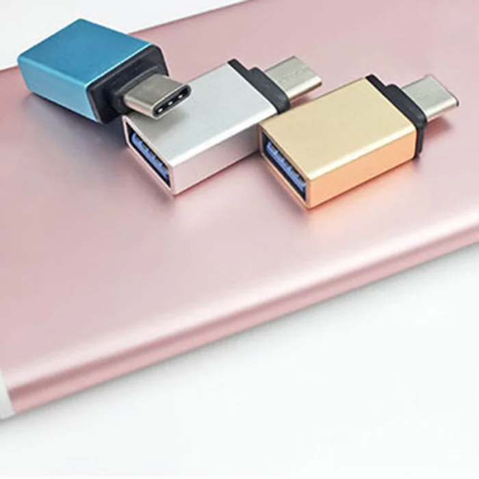 Mini type-C к USB 3,0 адаптер из алюминиевого сплава OTG конвертер для всех тип-c мобильных телефонов планшетных ПК JHP-лучший