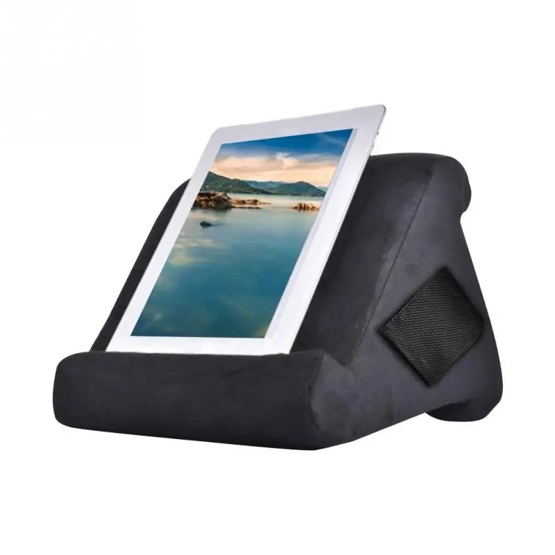 Portable Folding Tablet Holder For iPad Xiaomi Samsung Pad Reading Stand Bracket Soft Pillow Mount Tablet Holder For Smart Phone