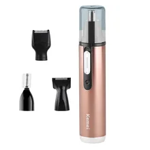 Kemei KM-6660 Перезаряжаемые бритва триммер для волос ножницы нос триммер для удаления волос 4-в-1