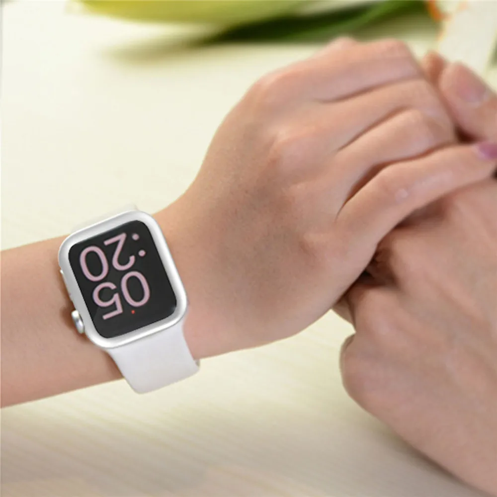 Чехол-пленка для Apple Watch 40 мм, 44 мм, серия 5, 4, защитная пленка для экрана, чехол-бампер для iWatch 44 мм, 40 мм, чехол