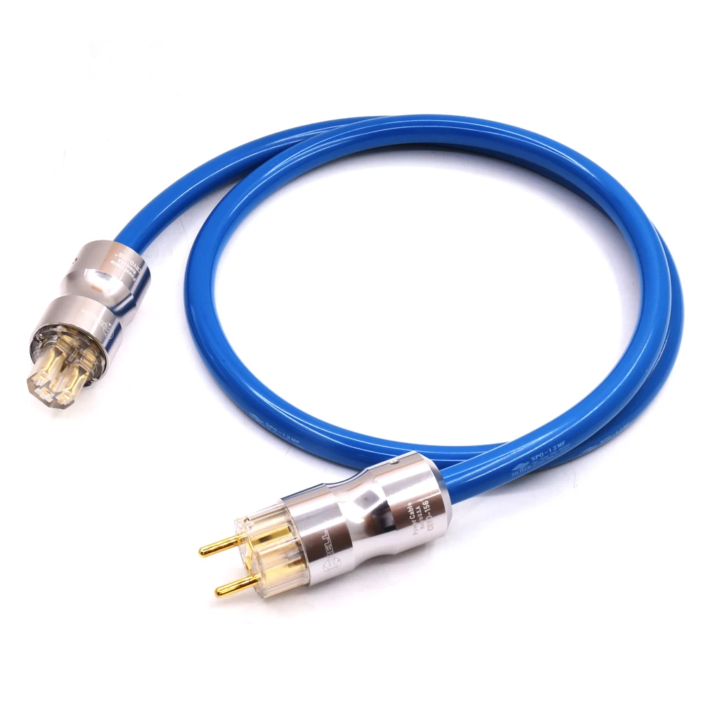 

Siltech SPO-12MF High Power EMC Shield AC Power Cord Silver Plated Schuko Power Cord Cable HIFI
