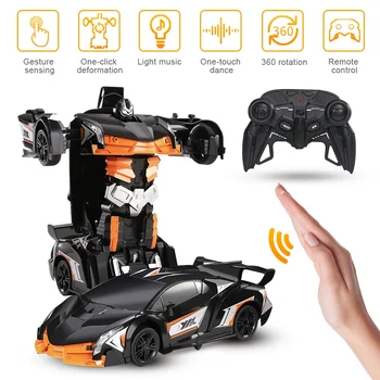 

1/12 RC Car Transform Robots Toy Gesture Sensing Electric Deformation Robots Sports Cars Drift Model RC Car Toys Gifts for Boys
