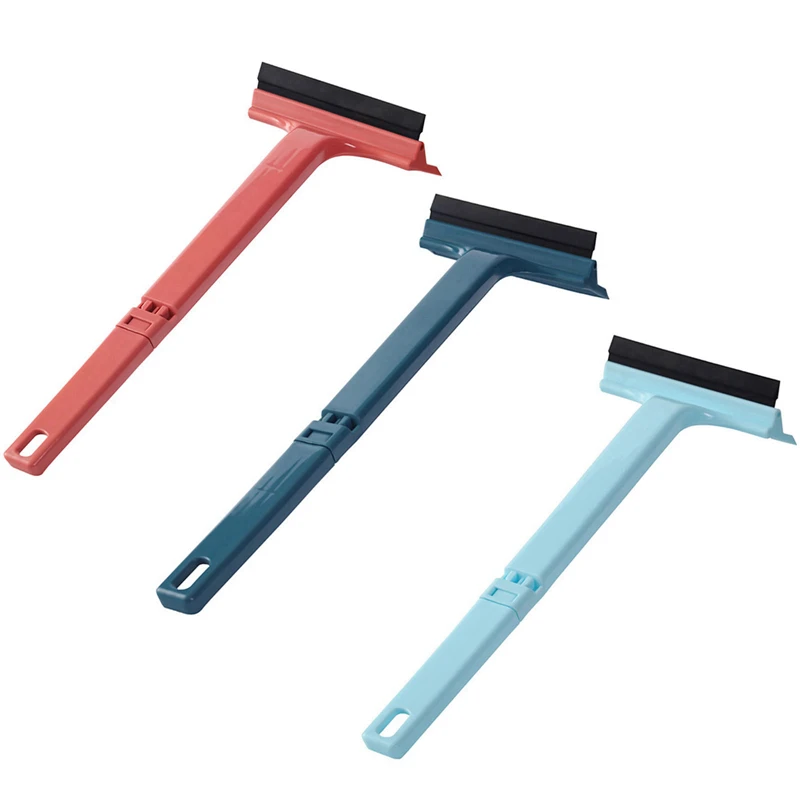 Multifunctional Adjustable Car Ice Scraper 2 In 1 Retractable Telescopic Ice Remover Winter Auto Windshield Snow Shovel