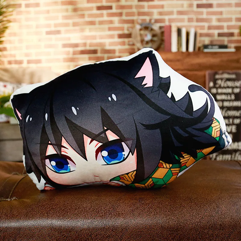 Лиловый Anime Demon Slayer Kimetsu no Yaiba Cosplay Surrounding Kamado Tanjirou Nezuko Agatsuma Zenitsu Tomioka Giyuu Kochou Pillow - Цвет: Лиловый