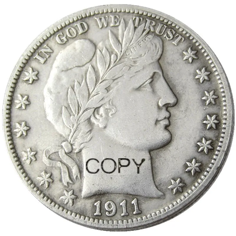 

US 1911PDS Barber Half Dollar Silver Plated Copy Coins